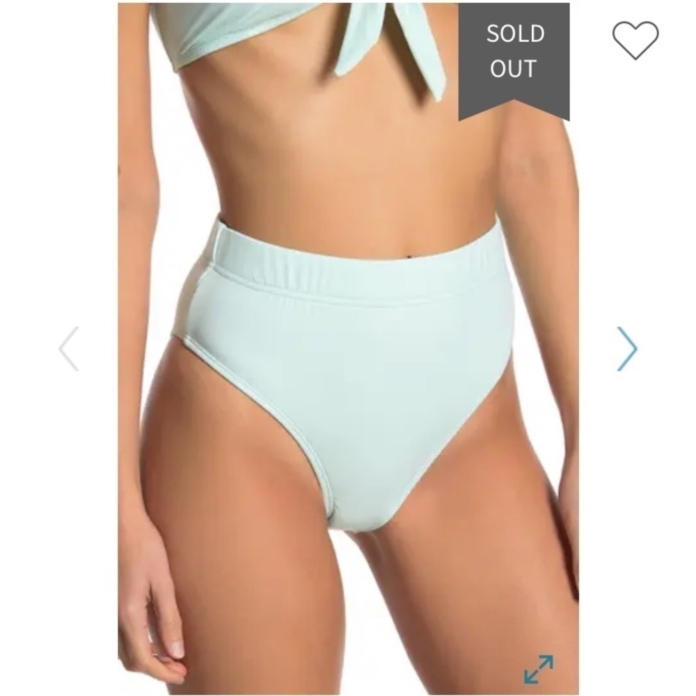 🌴 The Bikini Lab Solid High Waist Bikini Bottom